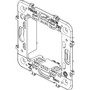 Vimar Eikon 2-Module Mounting Frame, Without Screws, For 60 mm Fixing Centres or 56x56 mm Box, 71 mm Distance Between Centres