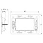 Vimar Eikon Mounting Frame and Protection Cover, 3-Module