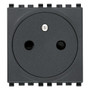 Vimar Eikon SICURY French Standard Socket Outlet, 2P+E 16A 250V, 2-Module