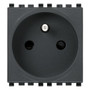 Vimar Eikon SICURY French Standard Socket Outlet, 2P+E 16A 250V, 2-Module