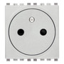 Vimar Eikon SICURY French Standard Socket Outlet, 2P+E 16A 250V, 2-Module