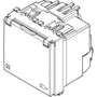 Vimar Eikon SICURY French Standard Socket Outlet, 2P+E 16A 250V, 2-Module