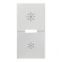 Vimar Eikon Interchangeable 1-Module Button, Thermoplastic
