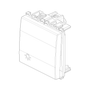 Vimar Eikon Push Button Switch, 1P NO, 10A, 250V, Illuminable, IP40 - Apollo Lighting