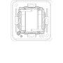 Vimar Eikon 1-Module Mounting Frame, For Square British Standard Mounting Boxes, With Screws - Apollo Lighting