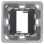 Vimar Eikon 1-Module Mounting Frame, For Square British Standard Mounting Boxes, With Screws