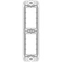 Vimar Eikon 2-Module Panel-Mount Frame, With Screws, Thermoplastic