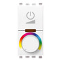 Vimar Eikon RGB Dimmer, For RGB LED Lamps, Rotary Control, Flush Mount, IP40 - Apollo Lighting