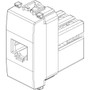 Vimar Eikon RJ11 Phone Jack 6/4, 1-Module, Screw Terminals, IP20, Flush-Mount