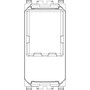 Vimar Eikon RJ12 Phone Jack, 6-Position 6-Conductor, Screw Terminals