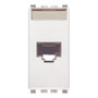 Vimar - Netsafe 20339.11 Copper RJ/EDP Socket Outlet - RJ45 Cat5e, Unshielded, T568A/B Universal Wiring, Plastic - Apollo Lighting