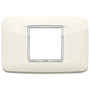 Vimar Eikon Round Cover Plate, 2-Central-Module, 120 x 80 mm