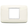 Vimar Eikon Round Cover Plate, 2-Central-Module, 120 x 80 mm