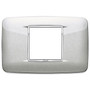Vimar Eikon Round Cover Plate, 2-Central-Module, 120 x 80 mm