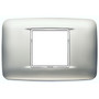 Vimar Eikon Round Cover Plate, 2-Central-Module, 120 x 80 mm
