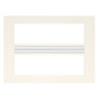 Vimar Eikon Square Cover Plate, 14-Module, White Technopolymer