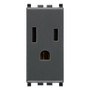 Vimar Eikon USA+SASO SICURY Socket Outlet, 2P+E, 15A, 127V, IP20