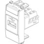 Vimar Eikon USB Socket Outlet, 1 Module, Screw Terminals, IP20