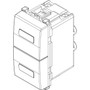 Vimar Eikon Neutral Double Indicator Unit, 250V, IP40, 1-Module, Flush-Mount, Without Signalling Unit - Apollo Lighting