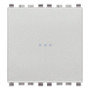 Vimar Eikon Axial 2-Way Rocker Switch, 1P, 16AX, 250V, Lightable, Replaceable Button