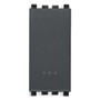 Vimar Eikon 1-Way Switch, 10AX 250V, Screwless Terminals, Replaceable Lightable Button