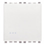 Vimar Eikon 1-Way Switch, 10AX 250V, Screwless Terminals, Replaceable Lightable Button