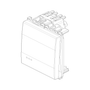 Vimar Eikon 1-Way Switch, 10AX 250V, Screwless Terminals, Replaceable Lightable Button