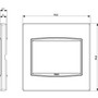 Vimar - Eikon 20648 Classic Cover Plate - 3 Module, Metal - Apollo Lighting