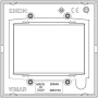 Vimar Eikon Classic Cover Plate, 3-Module, British Standard