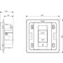 Vimar Eikon 2P 32A 1-Way Switch, For British Standard Mounting Boxes, 250V, 3-Module, IP40