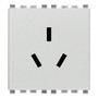 Vimar Eikon Chinese SICURY Socket Outlet, 2P+E 10A 250V, 2-Module