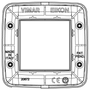 Vimar Eikon 20672 2-Module Round Cover Plate