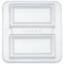 Vimar Eikon Mounting Frame and Protection Cover, 8 (4+4)-Module - Apollo Lighting