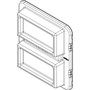 Vimar Eikon Mounting Frame and Protection Cover, 8 (4+4)-Module