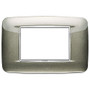 Vimar Eikon 3-Module Round Cover Plate, 120 x 80 mm, For 21613 Frame - Apollo Lighting