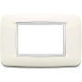 Vimar Eikon 3-Module Round Cover Plate, 120 x 80 mm, For 21613 Frame - Apollo Lighting