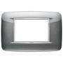 Vimar Eikon 3-Module Round Cover Plate, 120 x 80 mm, For 21613 Frame