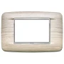 Vimar Eikon 3-Module Round Cover Plate, 120 x 80 mm, For 21613 Frame