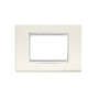 Vimar - Eikon 20653 Classic Cover Plate - 3 Module, Metal - Apollo Lighting