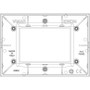 Vimar - Eikon 20653 Classic Cover Plate - 3 Module, Metal - Apollo Lighting