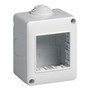 Vimar Isoset 2-Module Surface Enclosure, For Eikon and Plana, IP40, Grey