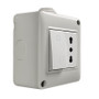 Vimar Isoset 2-Module Surface Enclosure, For Eikon and Plana, IP40, Grey