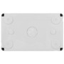 Vimar Isoset 4-Module Surface Mounting Box, For Eikon and Plana Series, IP40, Grey, Plastic - Apollo Lighting