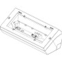 Vimar Eikon Table Mounting Box, 7-Module, Horizontal, IP20