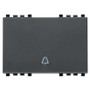 Vimar Eikon 3-Module Rocker Button, Interchangeable, Lightable, IP40 - Apollo Lighting