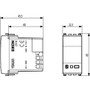 Vimar Eikon 2-Switch Bus System Interface, For Traditional Switches, IP40, Flush Mount, 1M