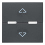 Vimar Eikon Interchangeable 2-Module Button, Thermoplastic