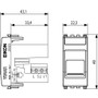 Vimar Eikon RJ12 Phone Jack, 6-Position 6-Conductor (6/6), Screw Terminals, Flush Mount, IP40, Dust Cover, 1 Module