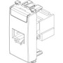 Vimar Arké RJ45 Cat5e Avaya UTP Socket Outlet, MPS100E Connector, T568A/B, IDC Terminals, Grey - Apollo Lighting
