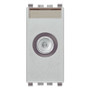 Vimar Eikon TV-RD-SAT Coaxial Socket Outlet, 5-2400 MHz, Male Connector